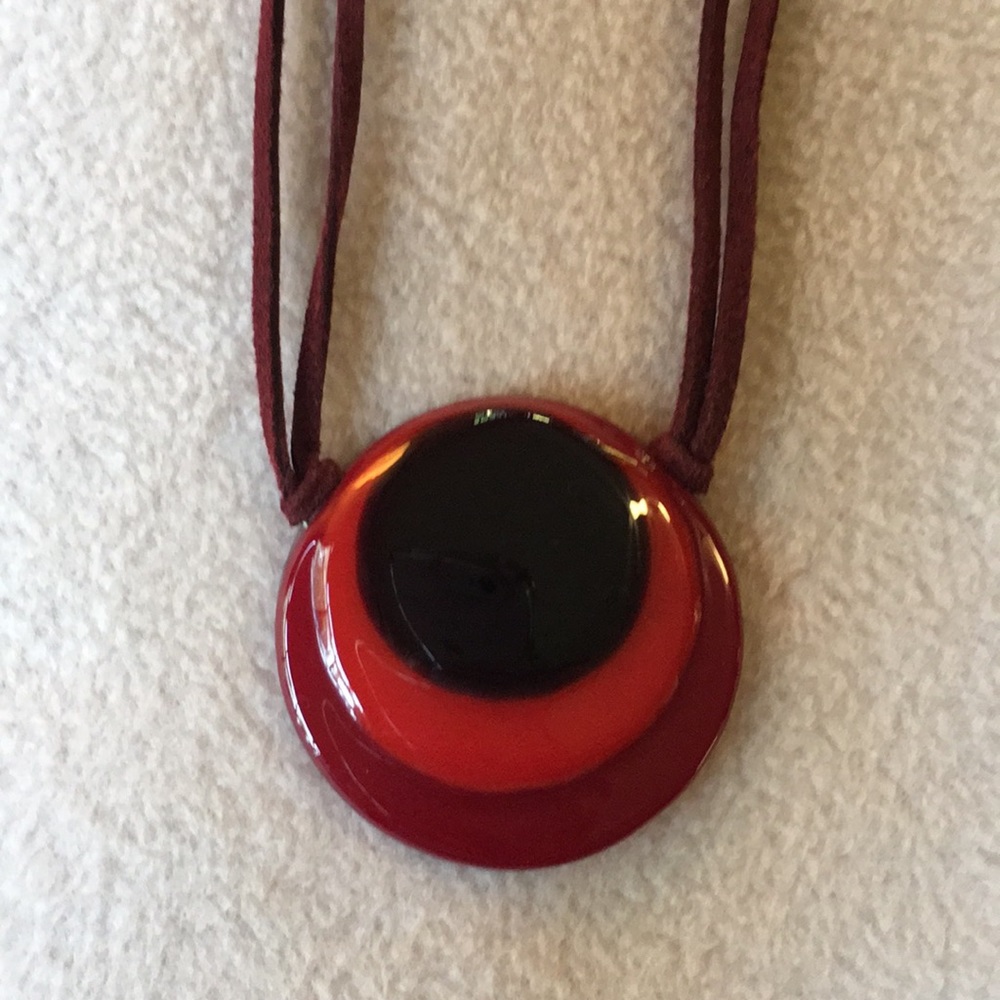 Blown glass necklace
